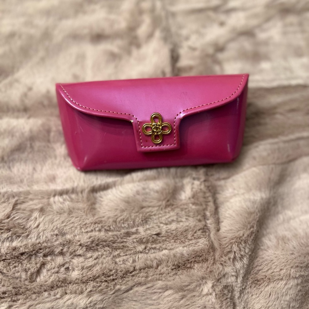 Pink Metallic Sunglass Case